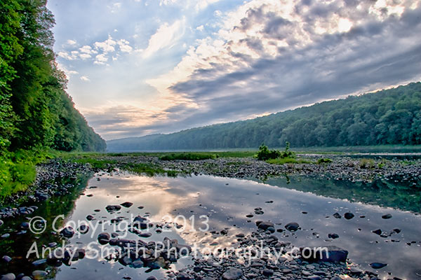 Early Morning on the Delaware from Dingman's